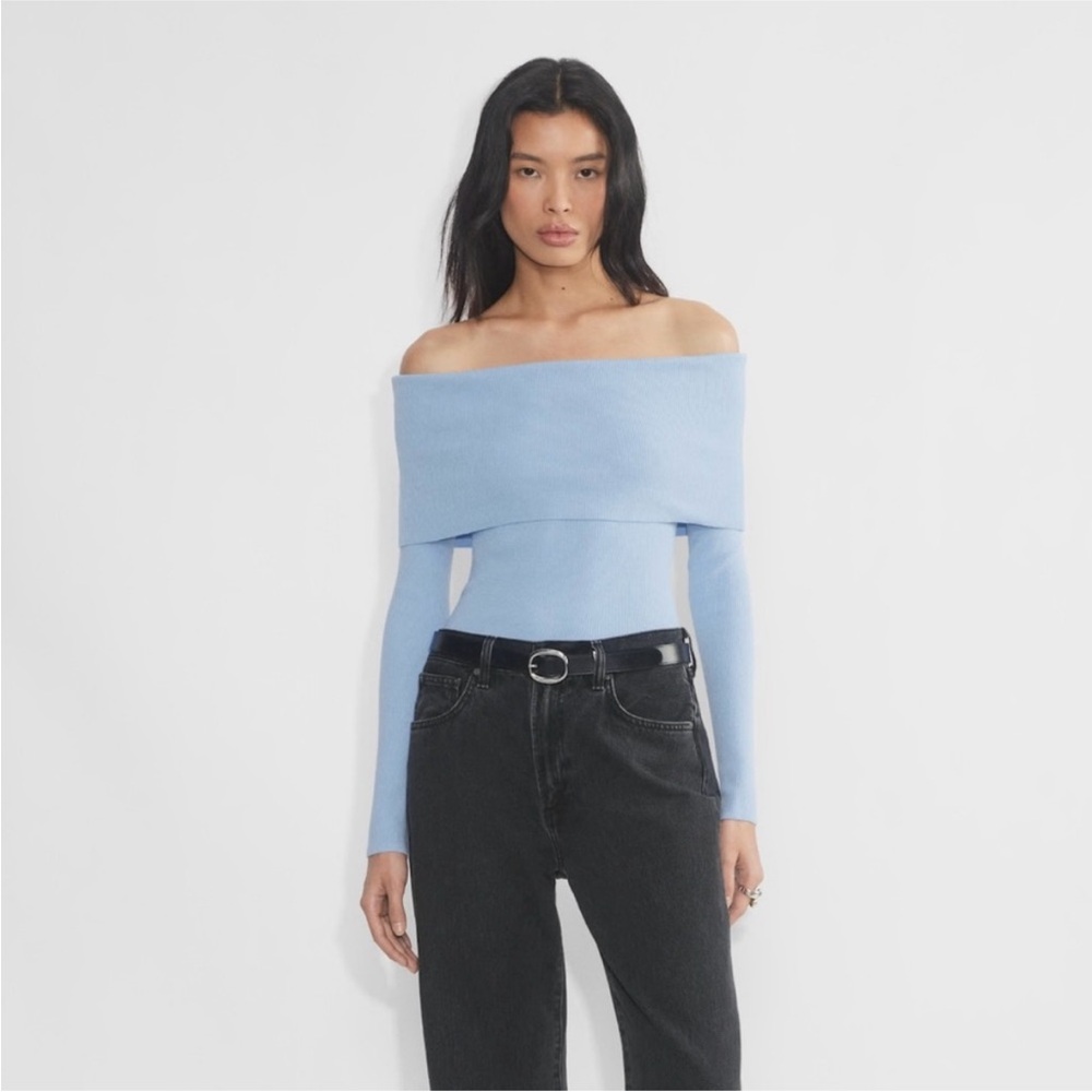 Aritzia Wilfred Nola Off-Shoulder Sweater